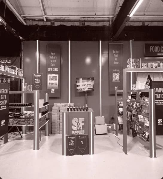 S&F Supplies booth at TST Expo